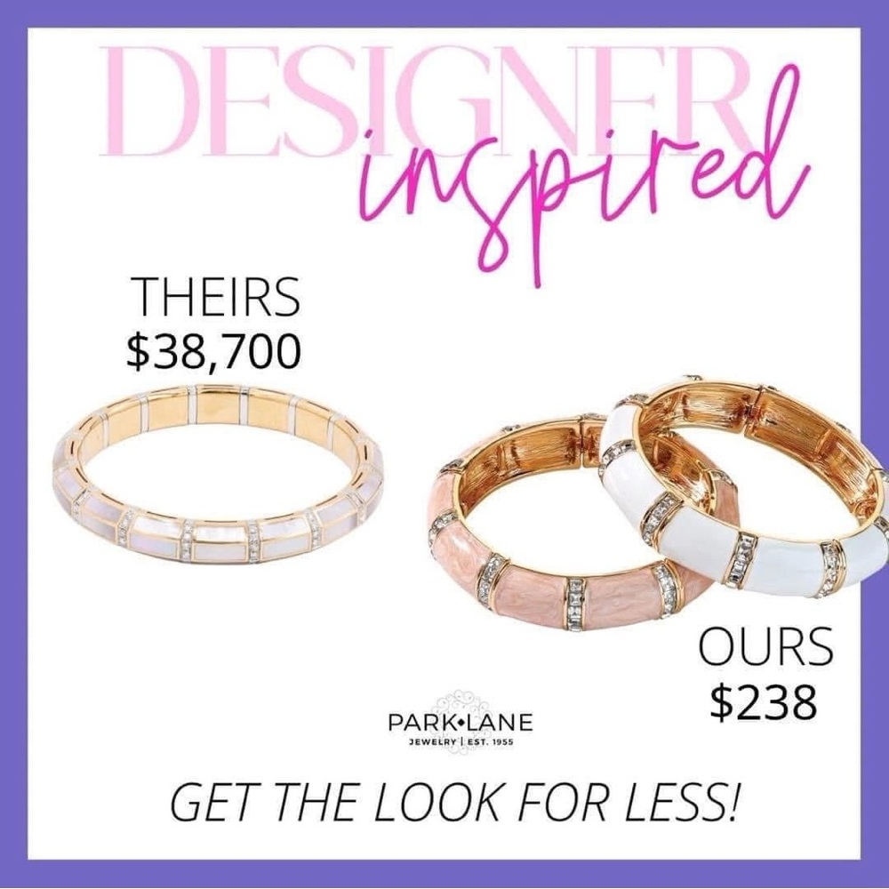 Park Lane Bombshell White Bangle